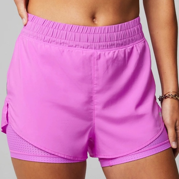 Fabletics Pants - Fabletics Vibrant Pink Athletic Shorts